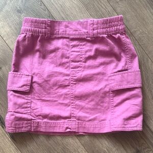 Pink Cargo Mini Skirt